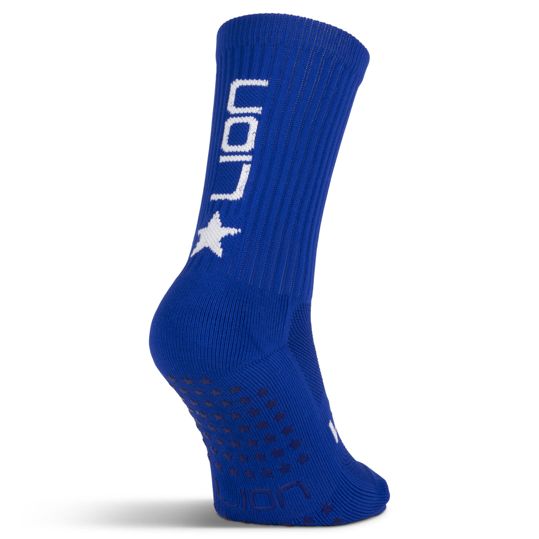Royal blue grip sock single