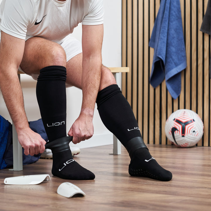 Lion black sleeve socks lifestyle 