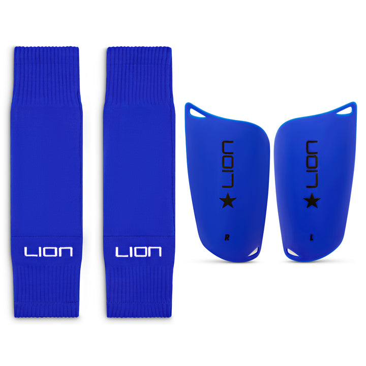 Shin Pad Sleeve Socks with Shin Guard All-in-one Set for Kids
