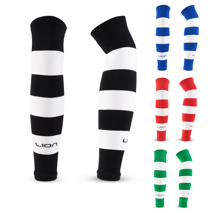 Black and white striped sleeve socks 